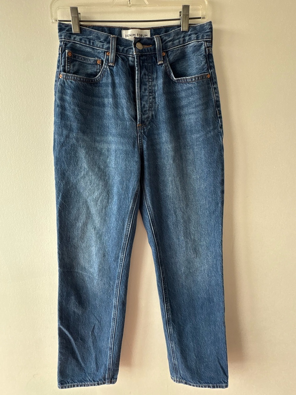 Aritzia Denim Forum The Joni High Rise Loose 29l Size 24 Blue Wash Everyday Wear - Picture 5 of 15